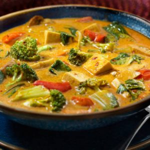 vegetable thai red curry