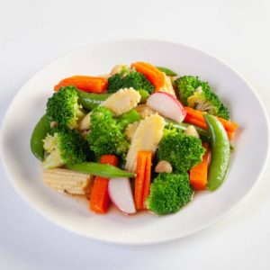 mixed vegetables in oyster sauce