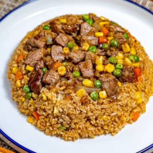 beef & onion fried rice