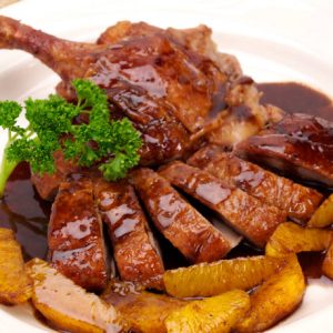 duck with plum sauce