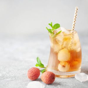 homemade lychee iced tea