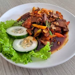 beef in chilli & garlic sauce