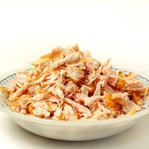 golden crispy shredded chicken