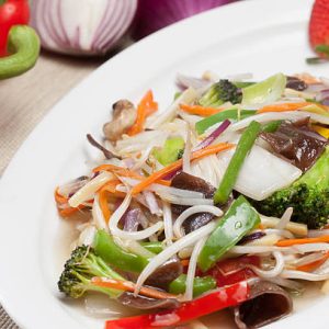 mixed vegetable chow fun