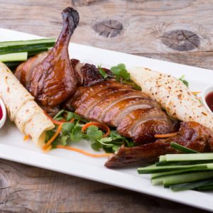 roast duck with plum sauce