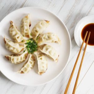 pan fried vegetable dumplings