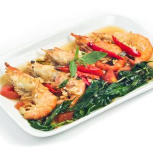 thai basil prawns